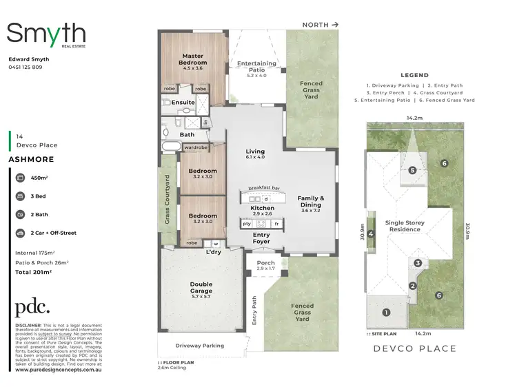 Floorplan of Homely house listing, 14 Devco Place, Ashmore QLD 4214