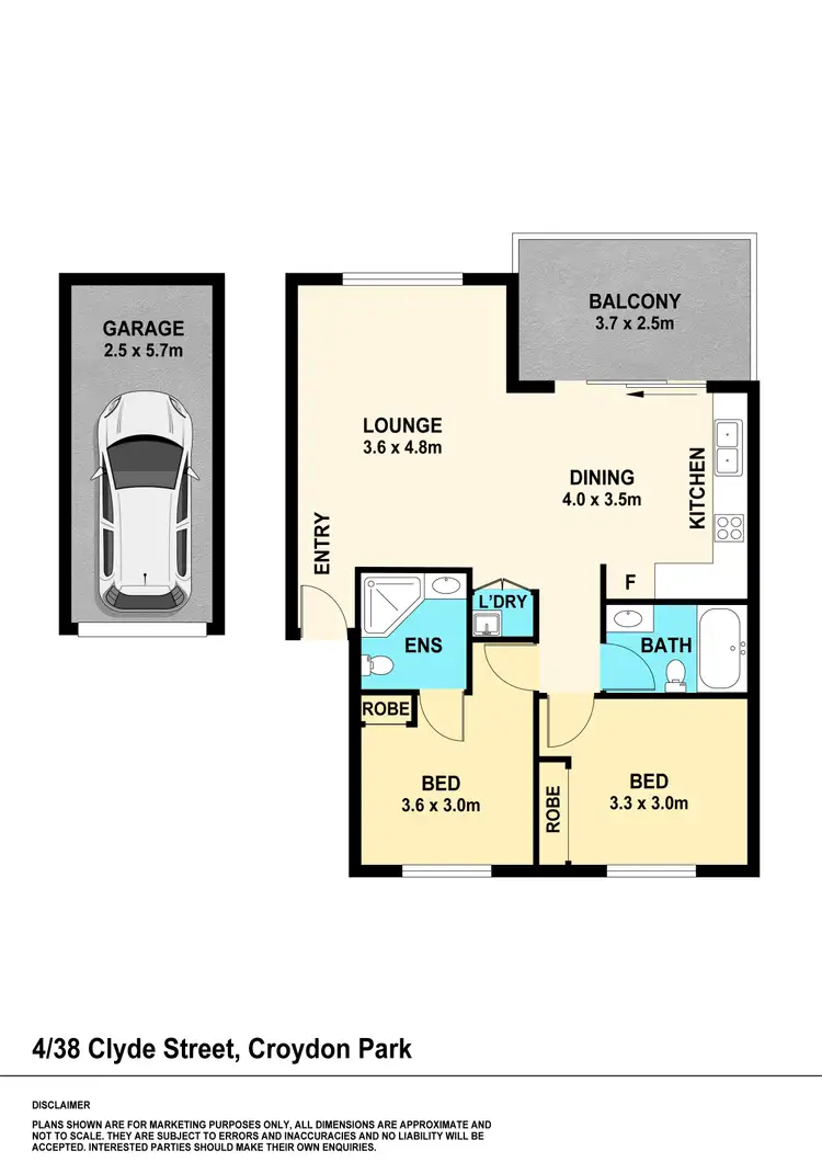 Floorplan of Homely apartment listing, 10/38-40 Clyde Street, Croydon Park NSW 2133