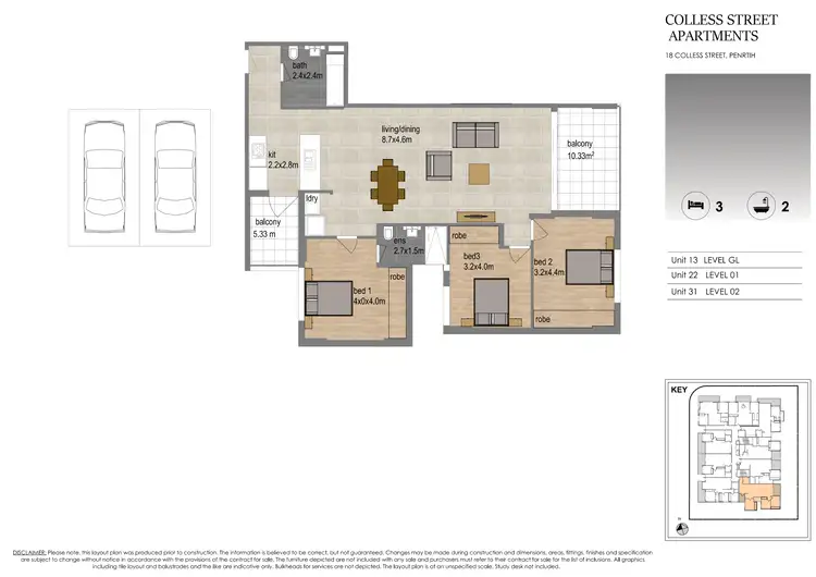 Floorplan of Homely apartment listing, 18 Colless Street, Penrith NSW 2750