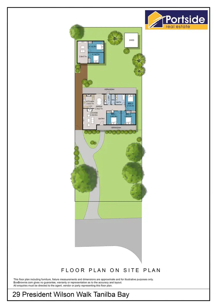 Floorplan of Homely house listing, 29 President Wilson Walk, Tanilba Bay NSW 2319