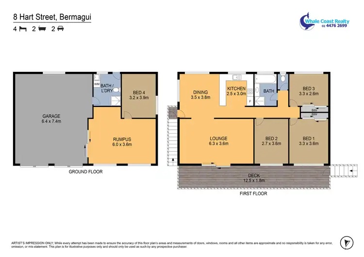 Floorplan of Homely house listing, 8 Hart Street, Bermagui NSW 2546
