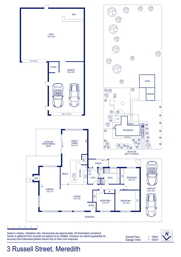 Floorplan of Homely house listing, 3 Russell Street, Meredith VIC 3333