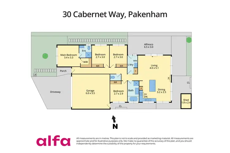 Floorplan of Homely house listing, 30 Cabernet Way, Pakenham VIC 3810