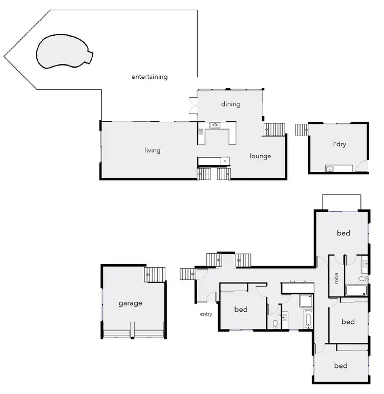 Floorplan of Homely house listing, 300 Toogood Road, Bayview Heights QLD 4868