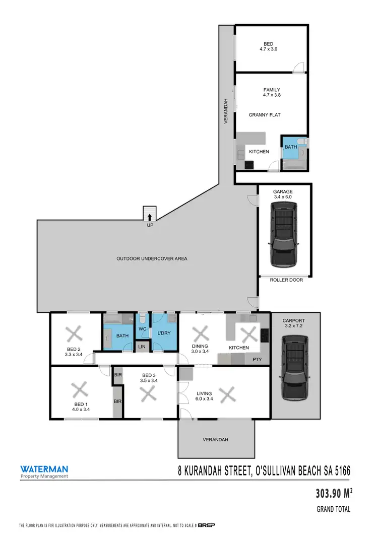 Floorplan of Homely house listing, 8 Kurandah Street, O'sullivan Beach SA 5166