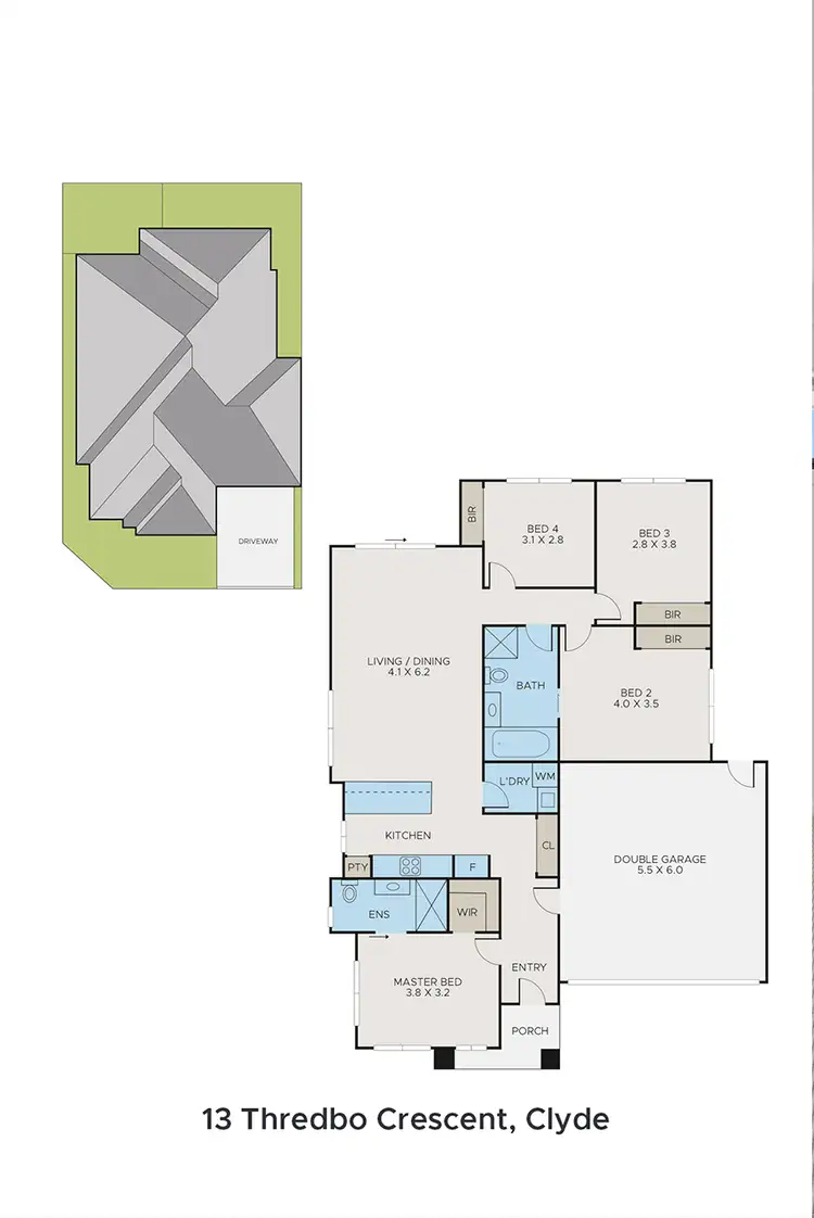 Floorplan of Homely house listing, 13 Thredbo crescent, Clyde VIC 3978