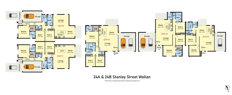 Floorplan of Homely land listing, 24A & & 24B Stanley Street, Wallan VIC 3756