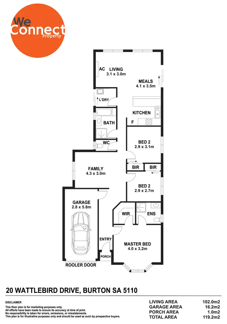 Floorplan of Homely house listing, 20 Wattlebird Drive, Burton SA 5110