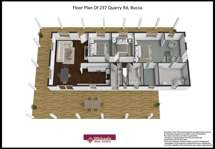 Floorplan of Homely rural property listing, 237 Quarry Road, Bucca QLD 4670