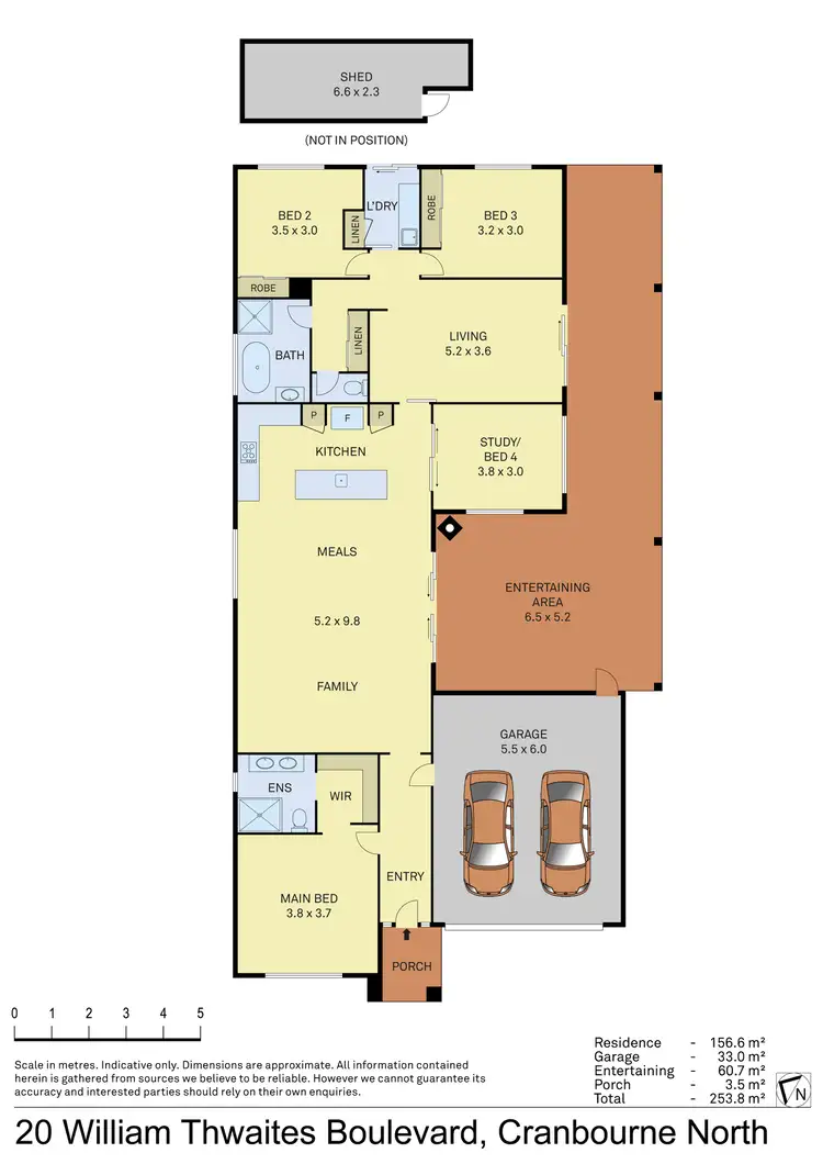 Floorplan of Homely house listing, 20 William Thwaites Boulevard, Cranbourne North VIC 3977