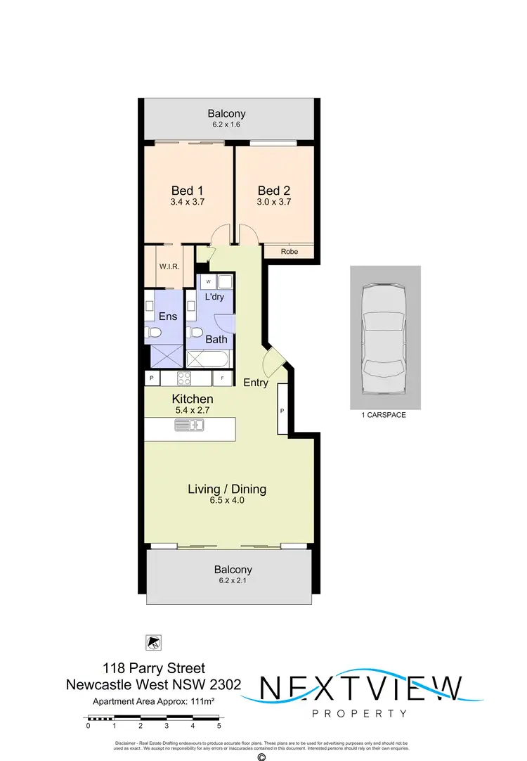 Floorplan of Homely apartment listing, 7/118 Parry Street, Newcastle NSW 2300