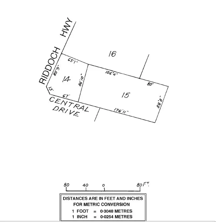 Floorplan of Homely land listing, 1 CENTRAL DRIVE, Tarpeena SA 5277