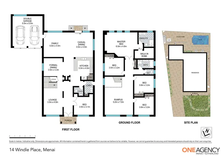 Floorplan of Homely house listing, 14 Windle Place, Menai NSW 2234