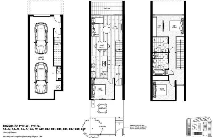 Floorplan of Homely townhouse listing, 8/5 Summerfield Close, Denman Prospect ACT 2611
