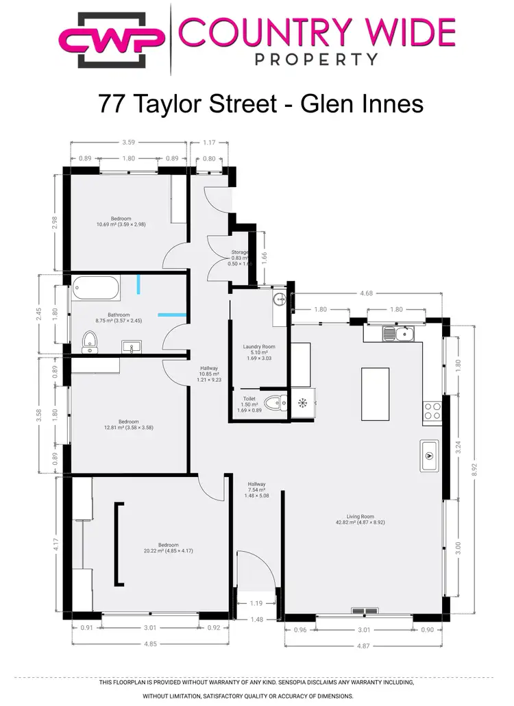 Floorplan of Homely house listing, 77 Taylor Street, Glen Innes NSW 2370