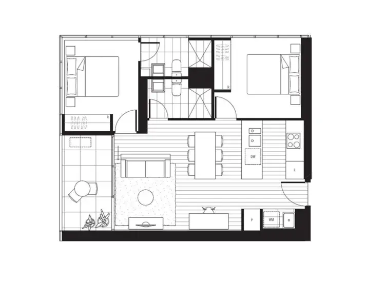 Floorplan of Homely apartment listing, 2603/3 Young Street, Box Hill VIC 3128