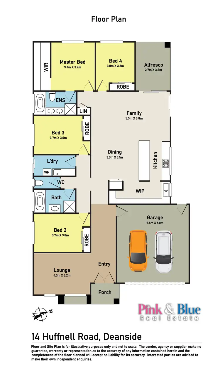 Floorplan of Homely house listing, 14 Huffnell Road, Deanside VIC 3336