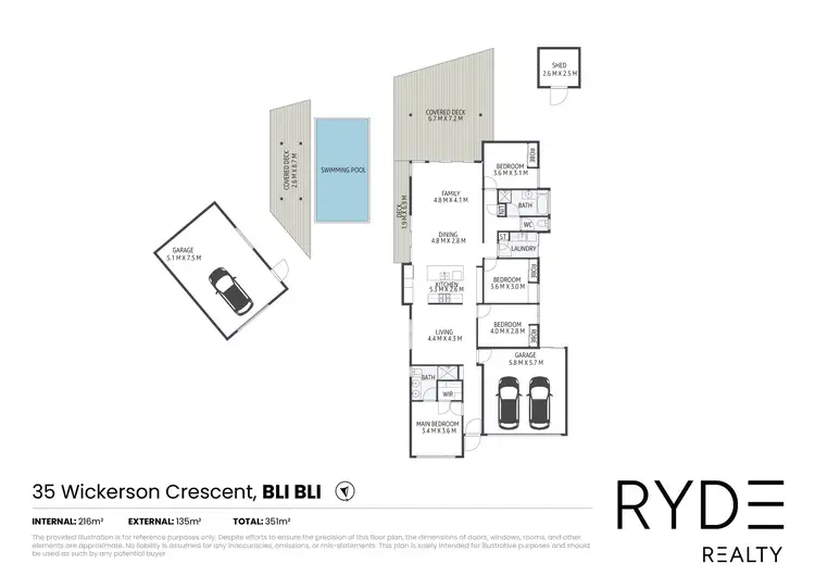 Floorplan of Homely house listing, 35 WICKERSON CRESCENT, Bli Bli QLD 4560