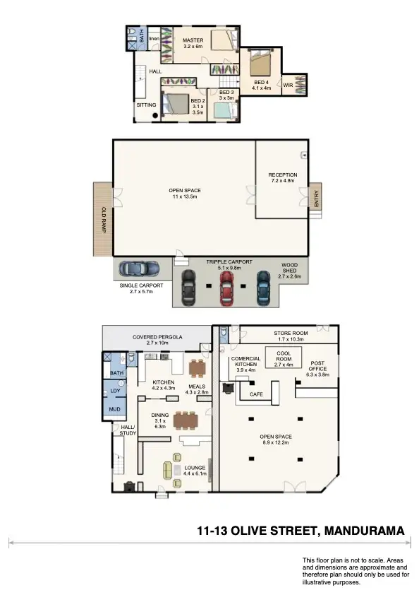 Floorplan of Homely house listing, 11-13 Olive Street, Mandurama NSW 2792
