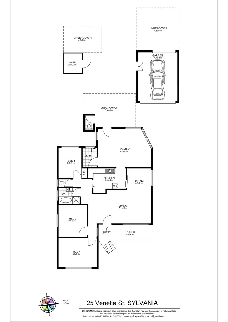 Floorplan of Homely house listing, 25 Venetia Street, Sylvania NSW 2224