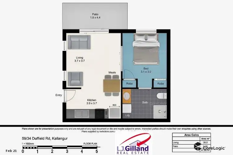 Floorplan of Homely villa listing, 59/34 Duffield Road, Kallangur QLD 4503