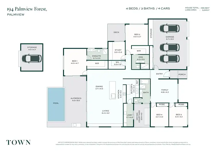 Floorplan of Homely house listing, 194 Palmview Forest Drive, Palmview QLD 4553