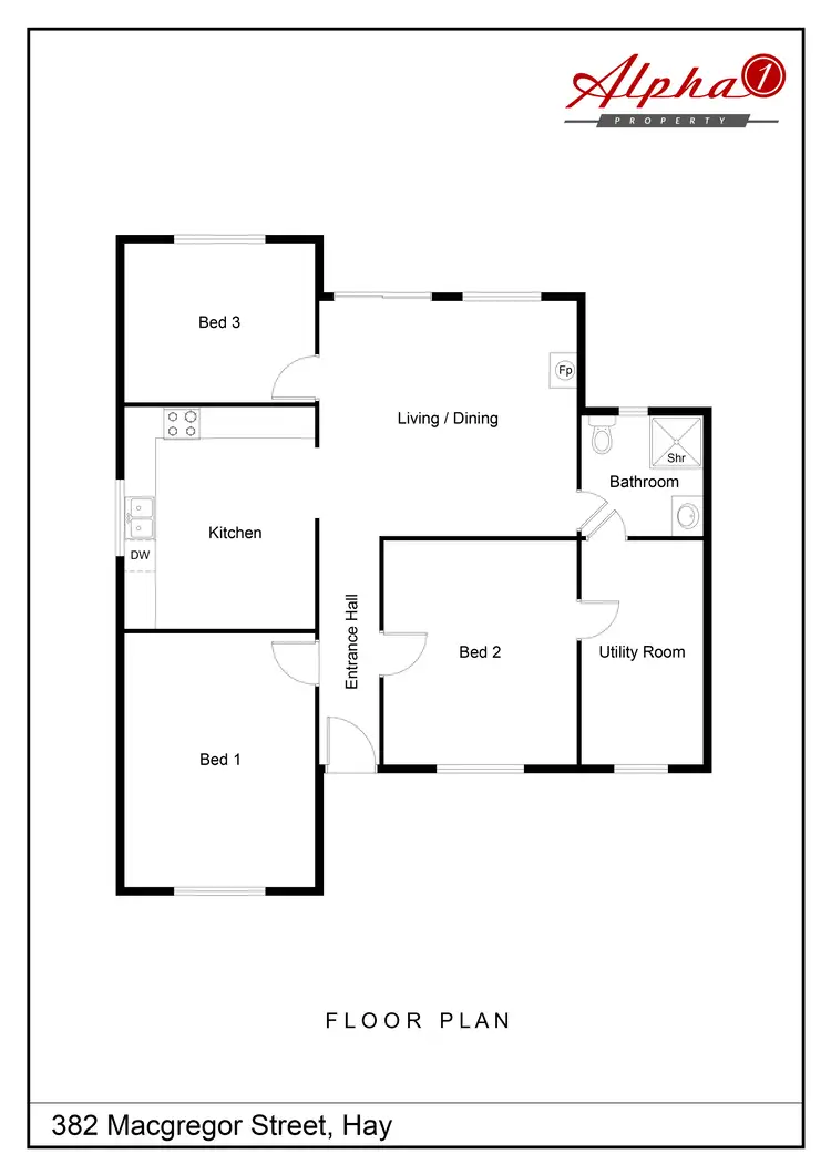 Floorplan of Homely house listing, 382 MacGregor Street, Hay NSW 2711