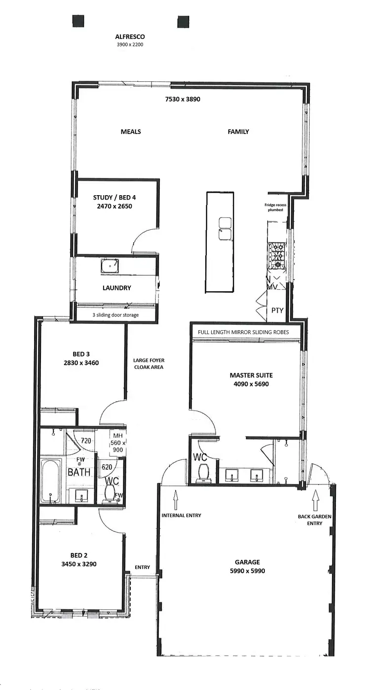 Floorplan of Homely house listing, 25 Positano Loop, Dayton WA 6055