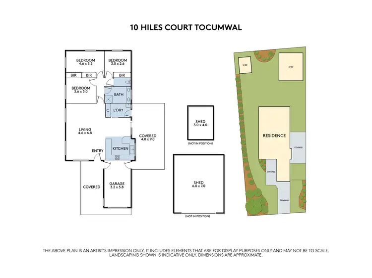 Floorplan of Homely house listing, 10 Hiles Court, Tocumwal NSW 2714