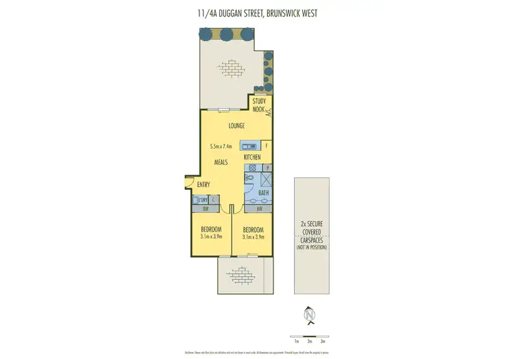 Floorplan of Homely apartment listing, 11/4A Duggan Street, Brunswick West VIC 3055