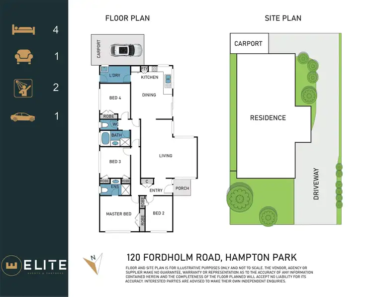 Floorplan of Homely house listing, 120 Fordholm Road, Hampton Park VIC 3976
