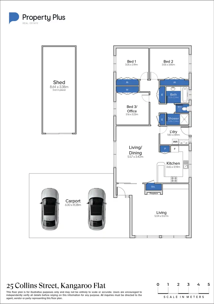 Floorplan of Homely house listing, 25 Collins Street, Kangaroo Flat VIC 3555