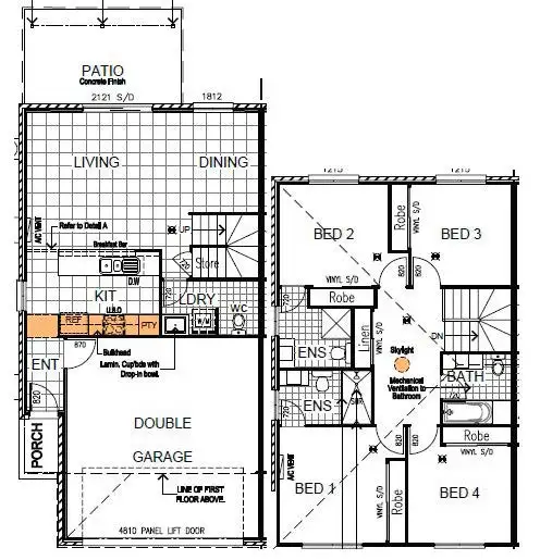 Floorplan of Homely townhouse listing, 24/8 Casey Street, Caboolture South QLD 4510