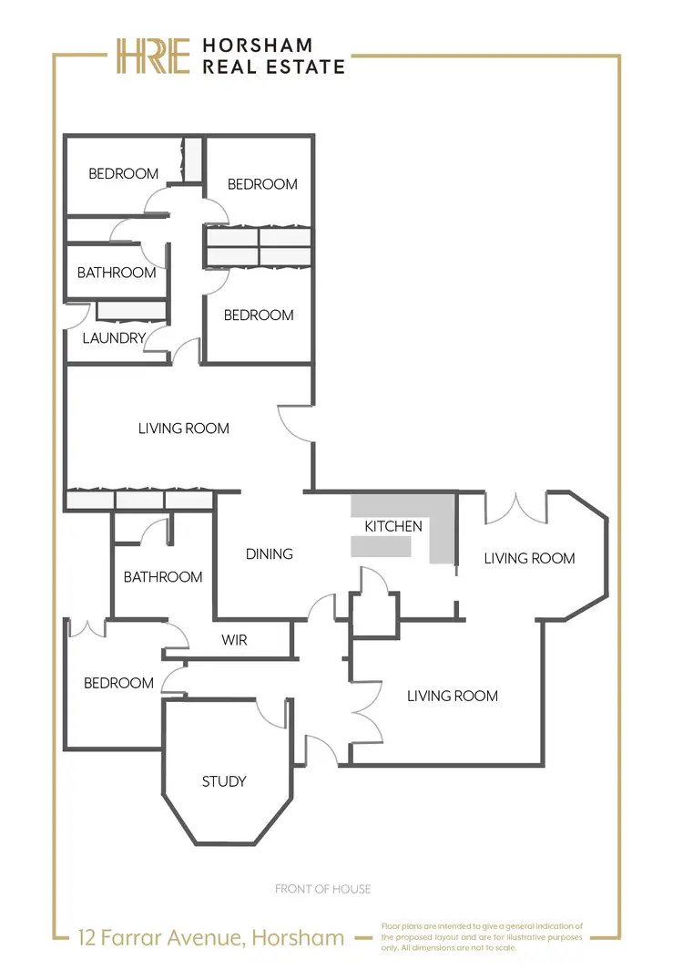 Floorplan of Homely house listing, 12 Farrar Avenue, Horsham VIC 3400