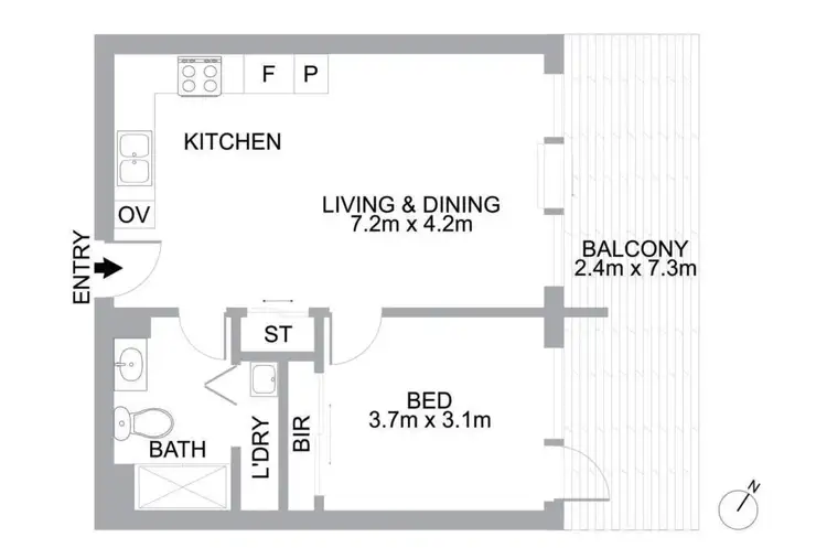 Floorplan of Homely apartment listing, 2103/1 Mooltan Avenue, Macquarie Park NSW 2113