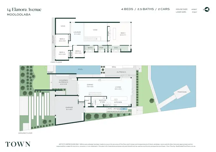 Floorplan of Homely house listing, 14 Elanora Avenue, Mooloolaba QLD 4557