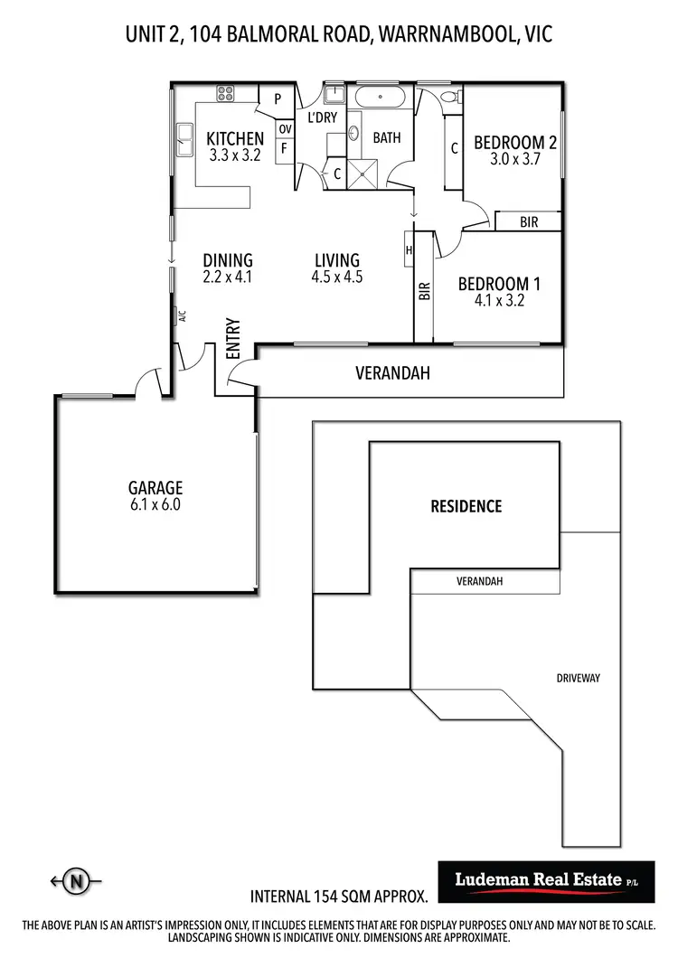 Floorplan of Homely unit listing, 2/104 Balmoral Road, Warrnambool VIC 3280