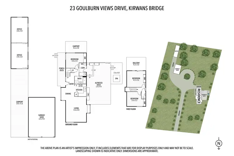 Floorplan of Homely house listing, 23 Goulburn Views Drive, Kirwans Bridge VIC 3608