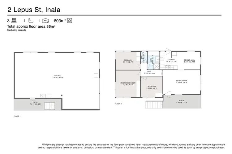 Floorplan of Homely house listing, 2 Lepus Street, Inala QLD 4077