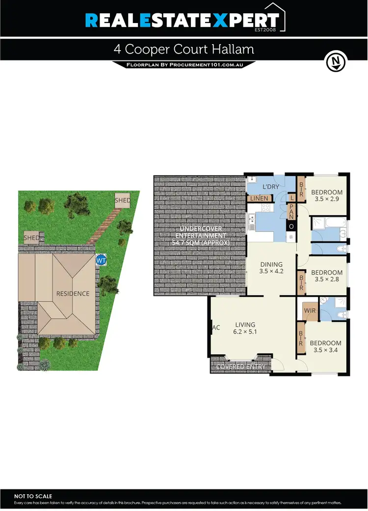 Floorplan of Homely house listing, 4 Cooper Court, Hallam VIC 3803