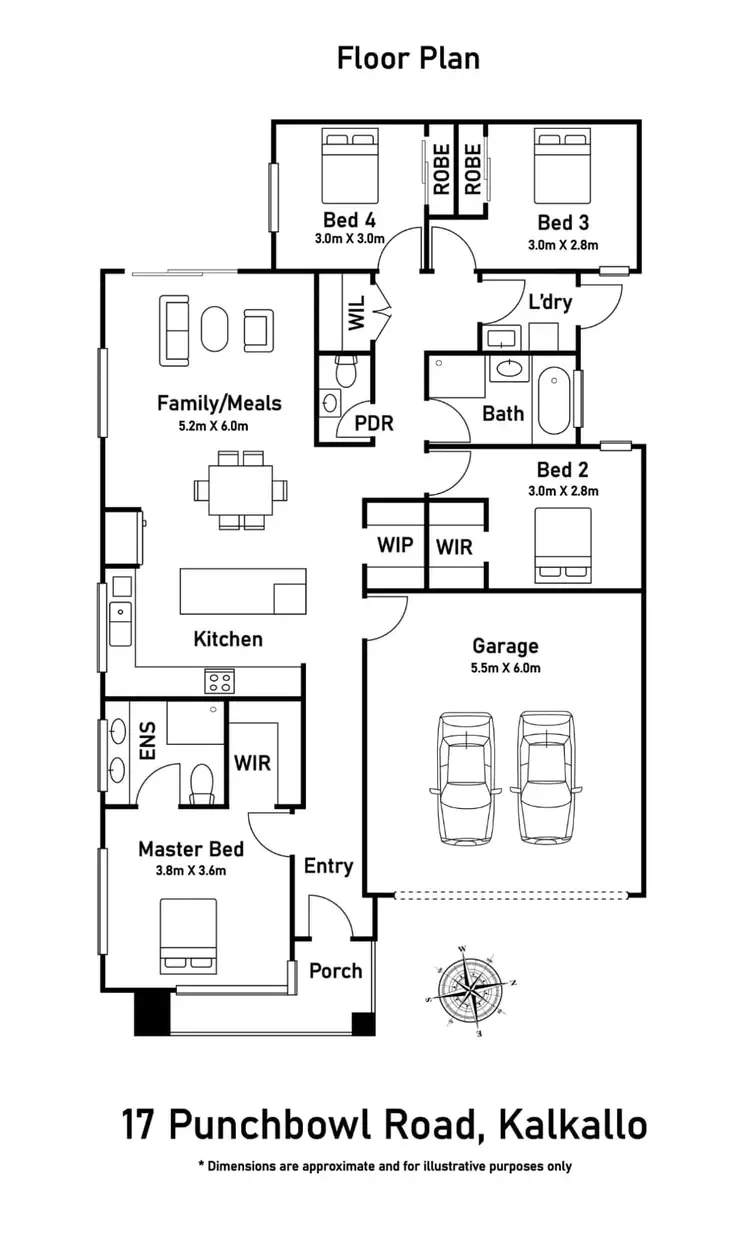 Floorplan of Homely house listing, 17 Punchbowl Road, Kalkallo VIC 3064
