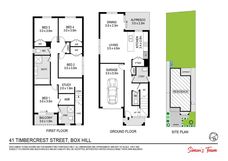 Floorplan of Homely house listing, 41 Timbercrest St, Box Hill NSW 2765