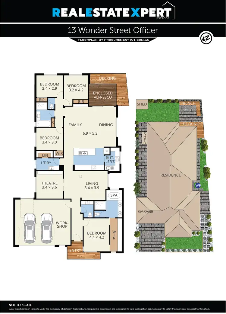 Floorplan of Homely house listing, 13 Wonder Street, Officer VIC 3809