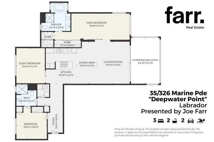 Floorplan of Homely apartment listing, 35/326 Marine Parade, Labrador QLD 4215