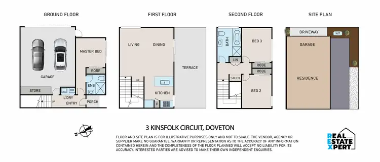 Floorplan of Homely townhouse listing, 3 Kinsfolk Circuit, Doveton VIC 3177