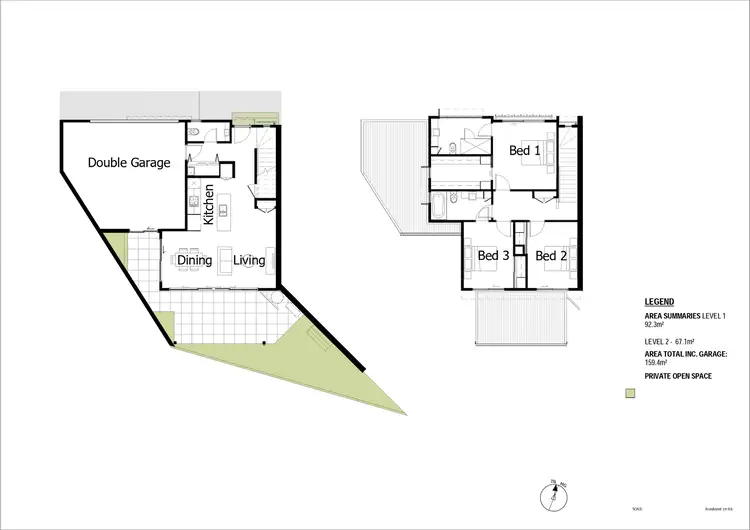 Floorplan of Homely townhouse listing, 9/88 Glades Drive, Robina QLD 4226