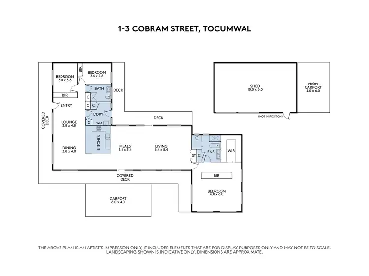 Floorplan of Homely house listing, 1-3 Cobram Street, Tocumwal NSW 2714