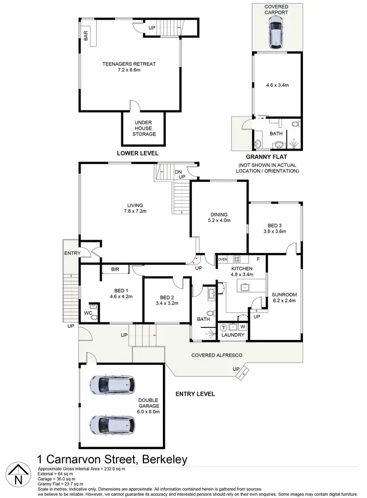 Floorplan of Homely house listing, 1 Carnarvon Street, Berkeley NSW 2506