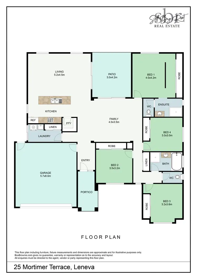 Floorplan of Homely house listing, 25 MORTIMER TERRACE, Leneva VIC 3691