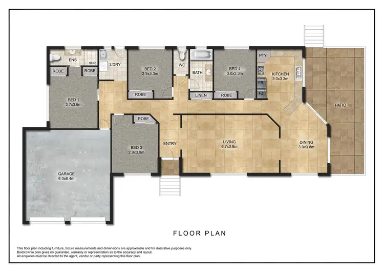 Floorplan of Homely house listing, 7 Waller Street, Atherton QLD 4883